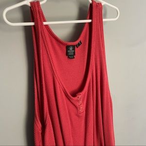 Volcom waffle knit tank